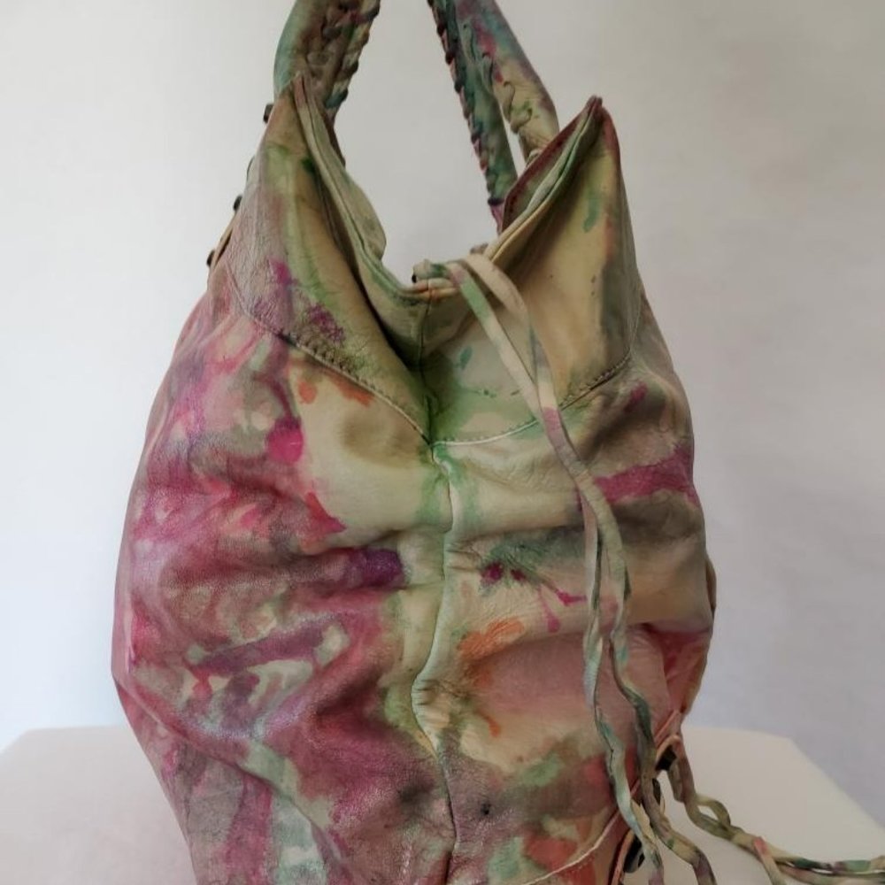 Balenciaga Graffiti Velo giant City bag pink blue red green neo classic work dye - Picture 4 of 14